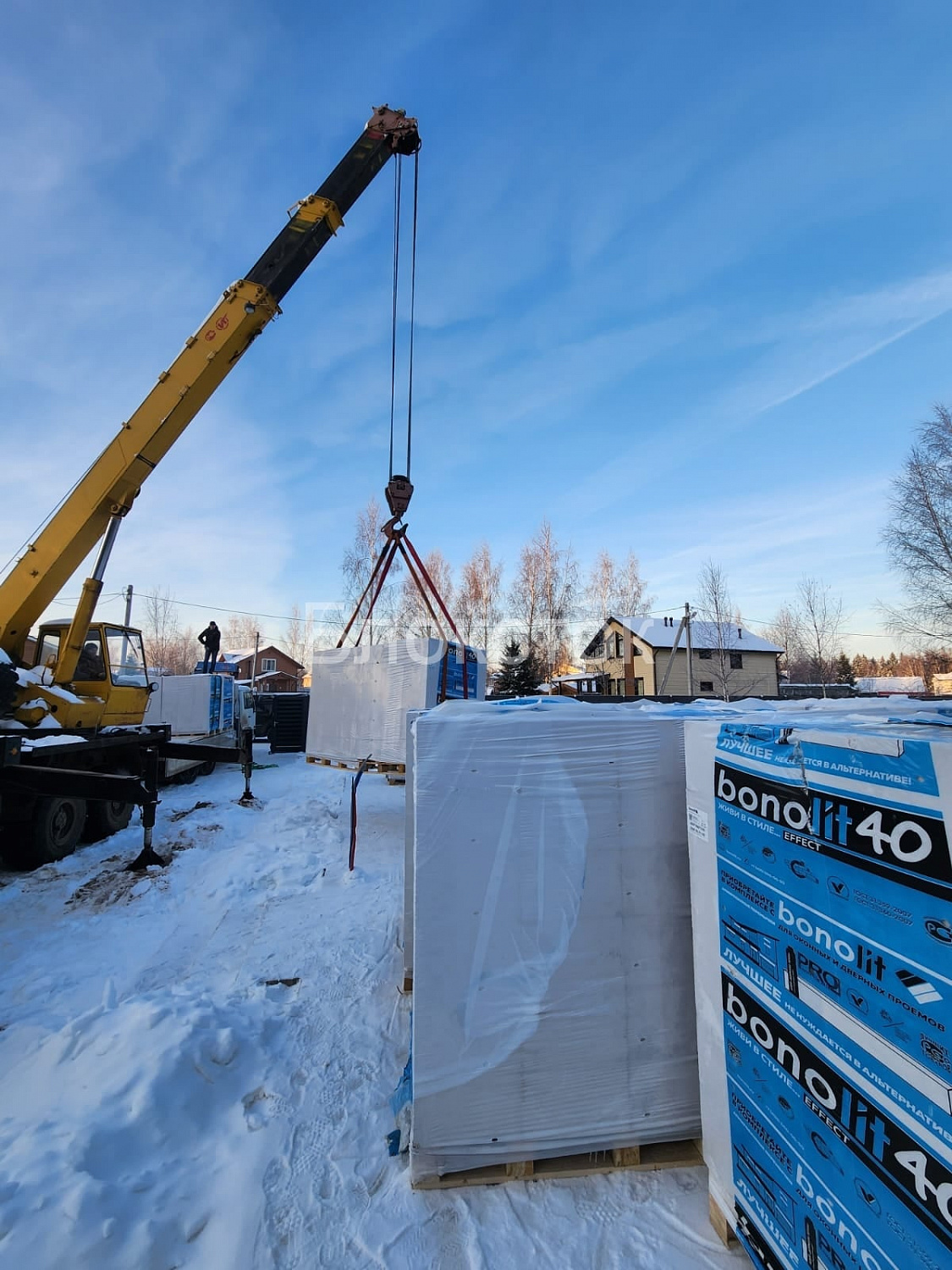 Газобетонные блоки Бонолит Дмитров D400 625х250х75 перегородочные
